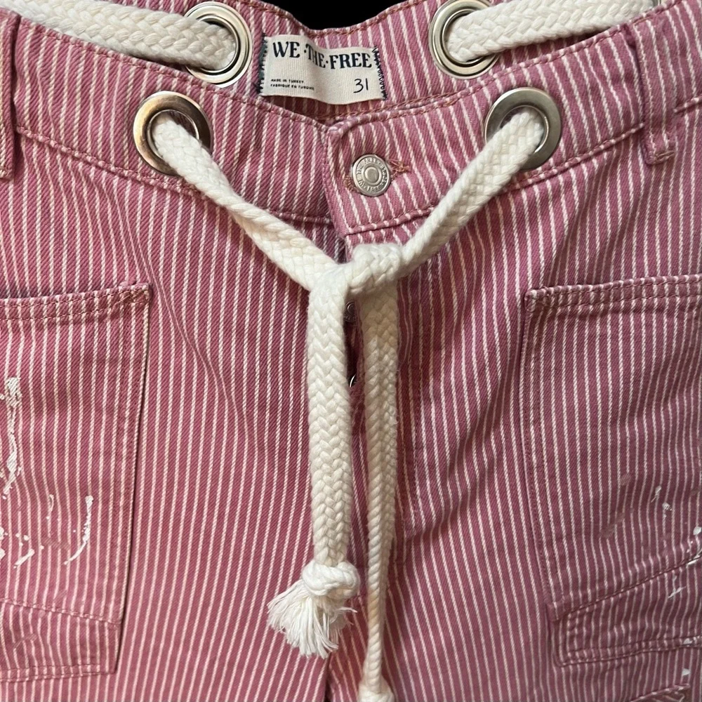 We The Free by Free People:”Moxie” Low Slung Pull-On Barrel Jeans NWOT - Picture 5 of 10